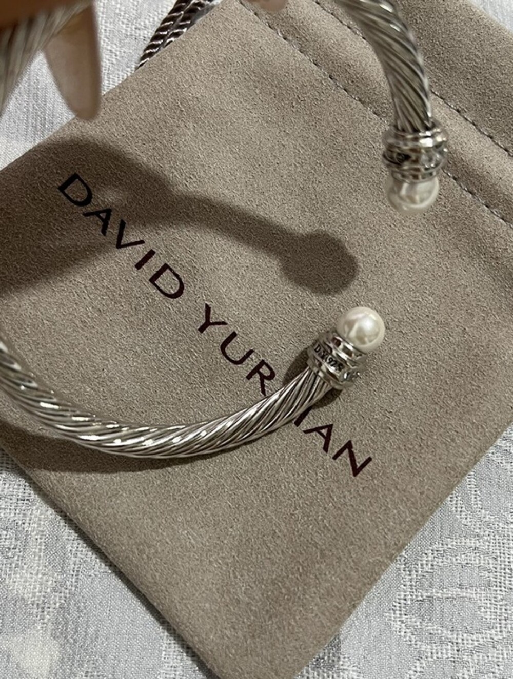 ๐ David Yurman Cable Classics Collection: Pearl-End Bracelet - Picture 4 of 5